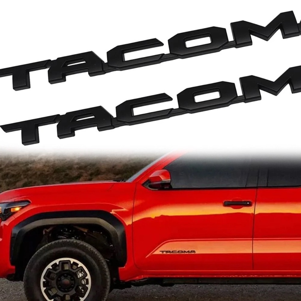 Black Tacoma Emblem Set